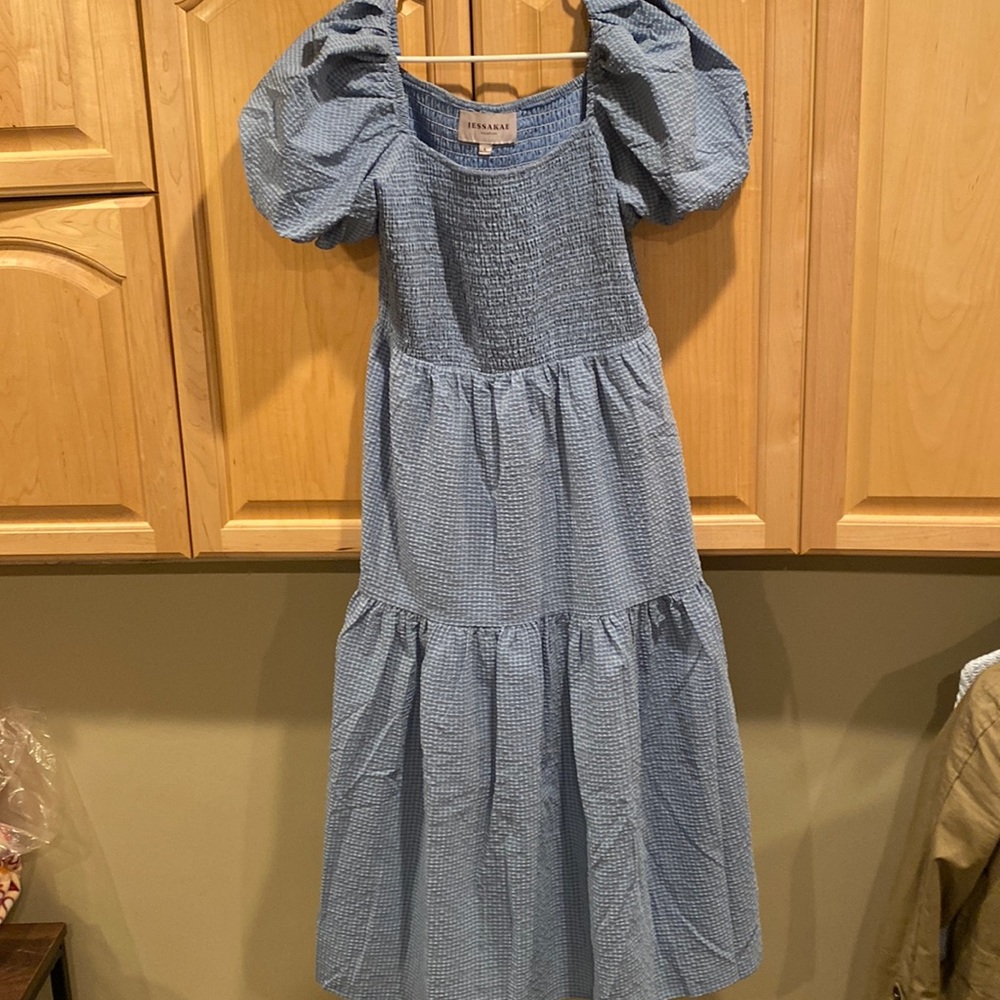 Jessakae Blue Dress- worn for family pictures
